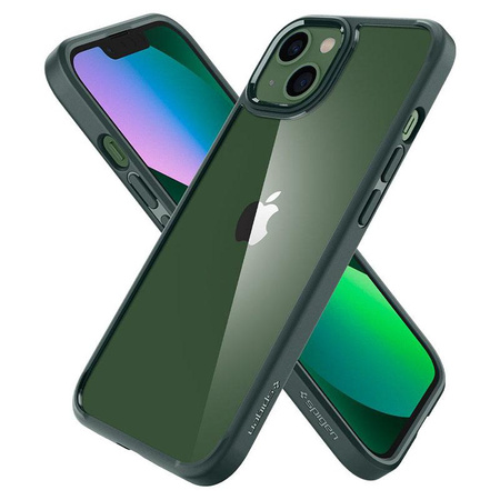 Spigen Ultra Hybrid - Coque pour iPhone 13 (Vert)