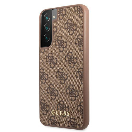 Guess 4G Metal Gold Logo - Etui Samsung Galaxy S22 (marron)