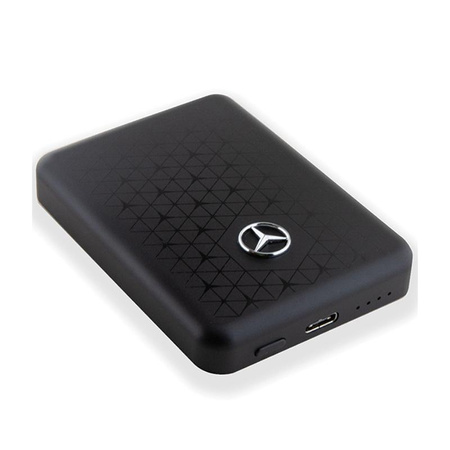 Mercedes Stars Pattern MagSafe - 5000 mAh 15W MagSafe Induction Power Bank (black)