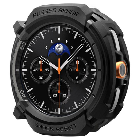 Spigen Rugged Armor – Pouzdro pro Samsung Galaxy Watch 8 Classic 46 mm (Matte Black)