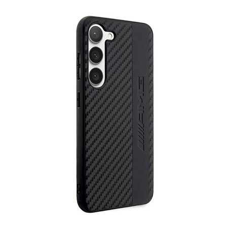 AMG Carbon Stripe & Embossed - Hülle für Samsung Galaxy S23 (Schwarz)