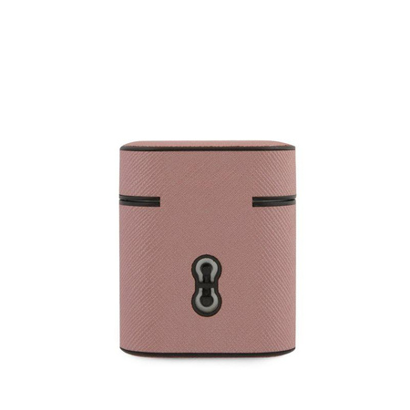 Guess Saffiano - Airpods-Tasche (rosa)