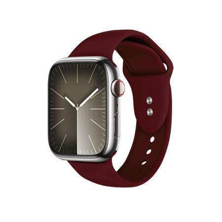 Crong Liquid - Bracelet pour Apple Watch 44/45/46/49 mm (bordeaux)