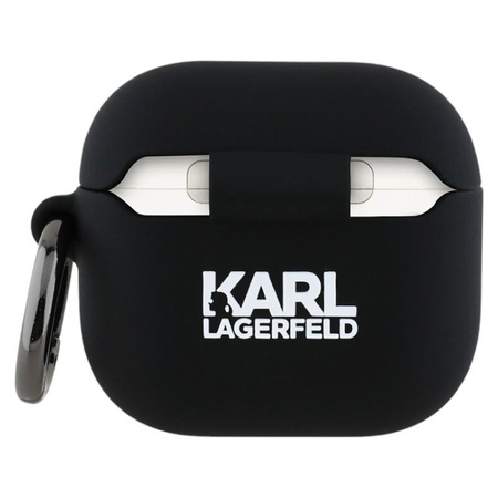 Karl Lagerfeld Silicone Karl Head 3D - Hülle AirPods 4 (schwarz)