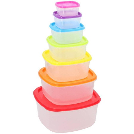 Set of 7 food storage containers