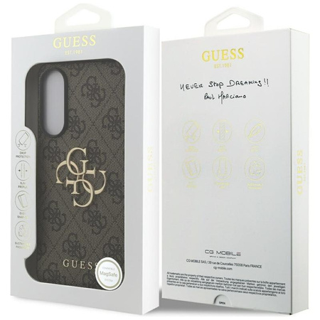 Guess Big 4G Classic Logo - Case for Samsung Galaxy S25 Edge (brown)