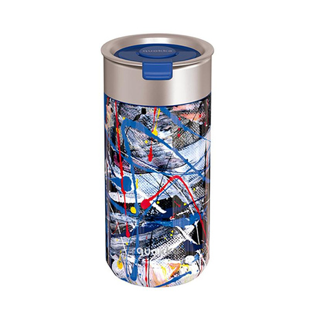 Quokka Boost Coffee Tumbler - Kubek termiczny ze stali nierdzewnej z zaparzaczem 400 ml (Abstract)