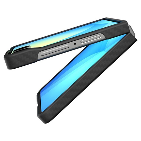Spigen Airskin Aramid - Etui pour Samsung Galaxy Z Flip 7 (Noir)