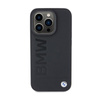 BMW Leather Hot Stamp MagSafe - Étui pour iPhone 15 Pro (Noir)