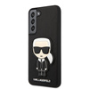 Karl Lagerfeld Saffiano Ikonik Patch - pouzdro pro Samsung Galaxy S22 (černé)