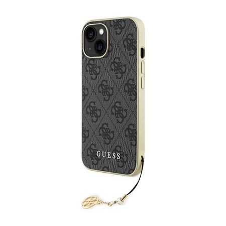 Guess 4G Charms Collection - Coque pour iPhone 15 (gris)