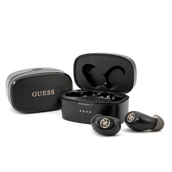 Bezdrátová sluchátka Guess 5.0 4H - sluchátka TWS + dokovací stanice (černá)