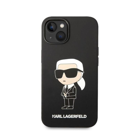 Karl Lagerfeld Silicone NFT Ikonik - Hülle für iPhone 14 Plus (Schwarz)