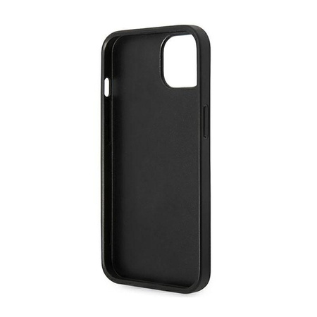 Karl Lagerfeld Saffiano Choupette Head Patch Case - Hülle für iPhone 14 Plus (Schwarz)