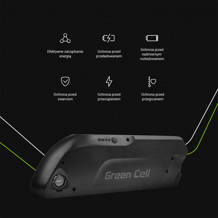 Green Cell - 15,6Ah (562Wh) baterie pro 36V elektrokolo E-Bike