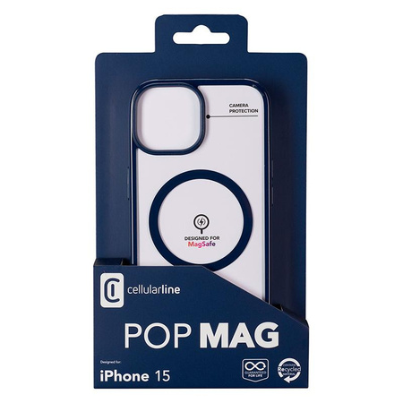 Cellularline Pop Mag - iPhone 15 MagSafe Case (navy blue)