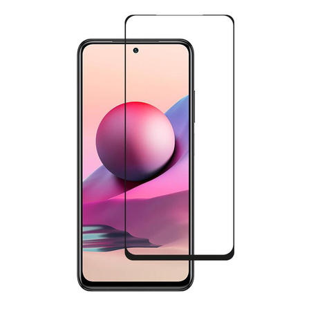 Crong 7D Nano Flexible Glass - 9H unzerbrechliches Hybridglas für den gesamten Bildschirm des Xiaomi Redmi Note 10S