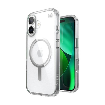 Speck Presidio Perfect Clear MagSafe - iPhone 17 Tasche (Klar / Silber)