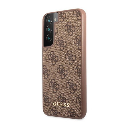 Guess 4G Metal Logo - Etui Samsung Galaxy S23+ (brązowy)