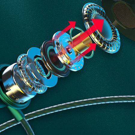 WEKOME YB08 Blackin Series - drátová sluchátka s USB-C (tarnish)