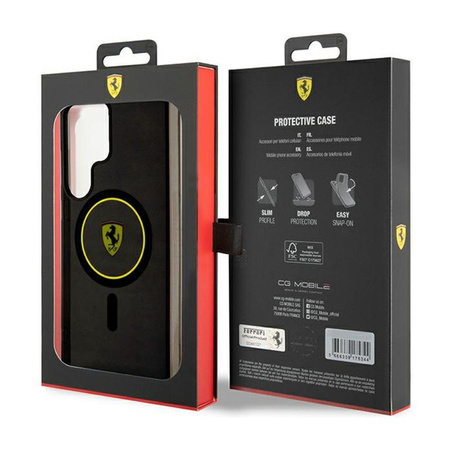 Ferrari IML Smoked Inner Circle Line MagSafe - pouzdro pro Samsung Galaxy S24 Ultra (černé)