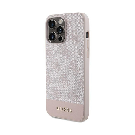 Guess 4G Bottom Stripe Kollektion - iPhone 15 Pro Max Tasche (rosa)