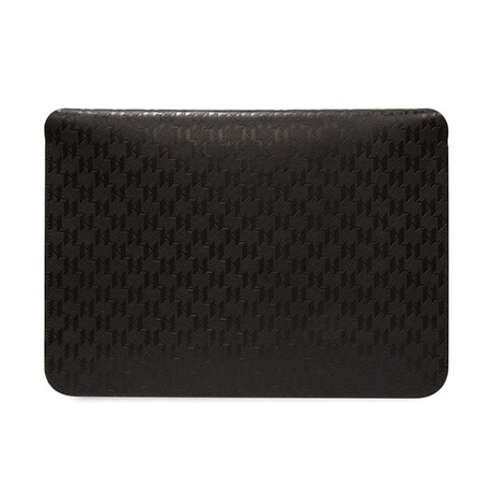 Karl Lagerfeld Saffiano Monogram Plaque Sleeve - pouzdro na 14" notebook (černé)