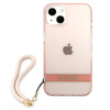 Guess Translucent Strap - iPhone 13 Case (pink)