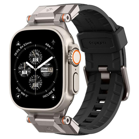 Spigen DuraPro Armor - Řemínek pro Apple Watch 42/44/45/49 mm (černý)