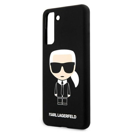 Pouzdro Karl Lagerfeld Fullbody Silicone Iconic - Samsung Galaxy S21+ (černé)