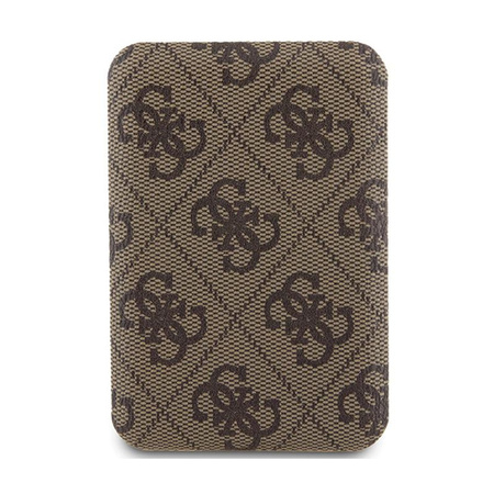 Guess 4G Leather Metal Logo MagSafe - Power Bank induktiv 5000 mAh 15W MagSafe (braun)