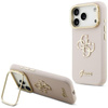 ETUI DO IPHONE 17 PRO GUESS ORYGINALNE RÓŻOWE Z PODSTAWKĄ MODNE CASE