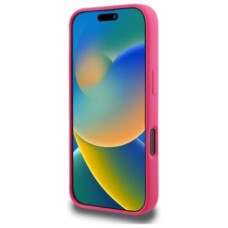 Karl Lagerfeld Silicone Choupette Head Print MagSafe – Pouzdro iPhone 16 Pro (fuchsiové)