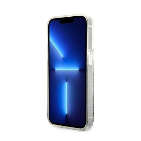 Karl Lagerfeld Liquid Glitter NFT Karl's Head - iPhone 14 Pro Max tok (ezüst)