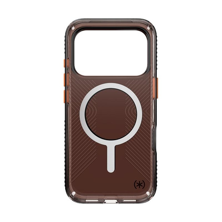 Speck Presidio Lux Grip MagSafe - iPhone 17 Pro Fall (Luxus Schatten Matte / Orange)
