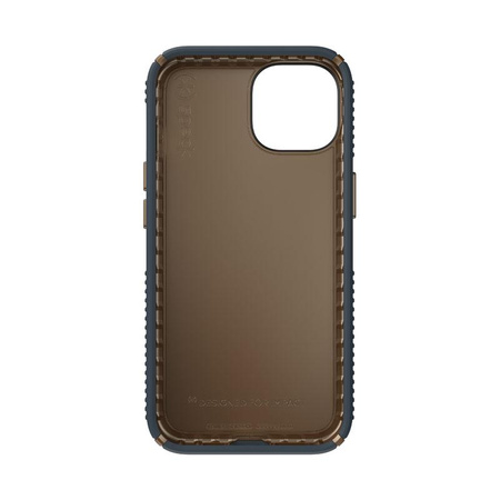 Speck Presidio2 Grip - Non-slip iPhone 14 / iPhone 13 case (Charcoal / Cool Bronze / Slate)