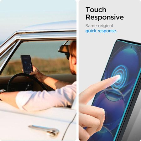 Spigen Glas.TR Slim 2-Pack - Verre trempé pour Xiaomi Redmi Note 12 Pro 5G / 12 Pro+ 5G / POCO X5 Pro 5G (2 pièces)