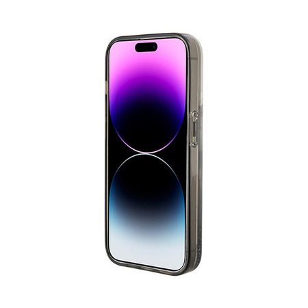 Karl Lagerfeld Liquid Glitter Choupette - Coque pour iPhone 15 (Transparent)