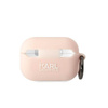 Karl Lagerfeld szilikon NFT Choupette Head 3D - AirPods Pro 2 tok (rózsaszín)