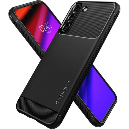 Spigen Rugged Armor - Etui pour Samsung Galaxy S22 (Noir)