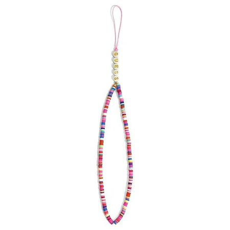 Guess Phone Strap Beads Heishi - Phone Pendant 25 cm (Multicolor Pink)