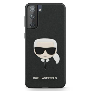 Karl Lagerfeld Saffiano Ikonik Karl`s Head - Samsung Galaxy S21 tok (fekete)