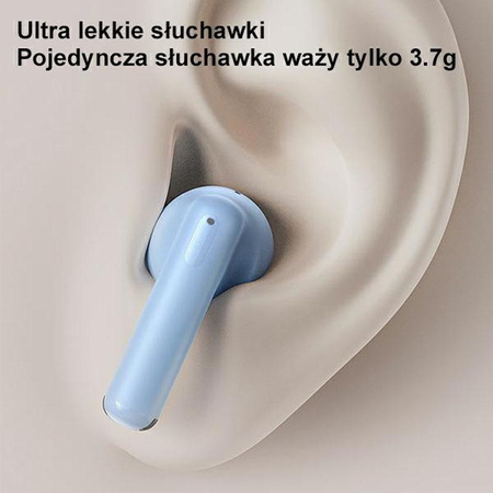 USAMS US Series - Casque d'écoute Bluetooth 5.3 TWS + étui de chargement (blanc)