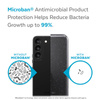 Speck Presidio Perfect-Clear with Glitter - Samsung Galaxy S22+ Case with MICROBAN Antimicrobial Coating (Clear/Platinum Glitter)