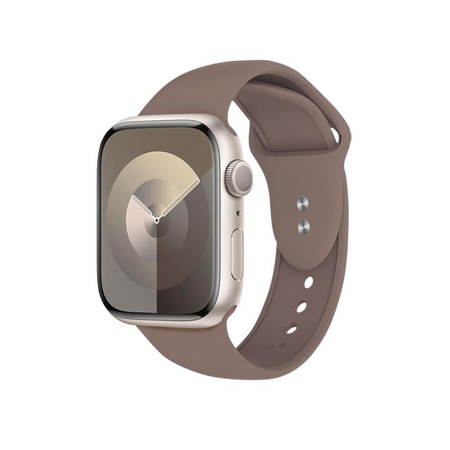 Crong Liquid - Řemínek pro Apple Watch 42/44/45/49 mm (hnědý)