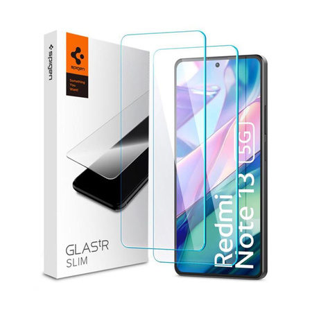 Spigen üveg.TR Slim 2-Pack - Edzett üveg Xiaomi Redmi Note 13 5G készülékhez (2 db)