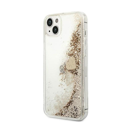 Guess Liquid Glitter Charms - iPhone 14 Case (Gold)