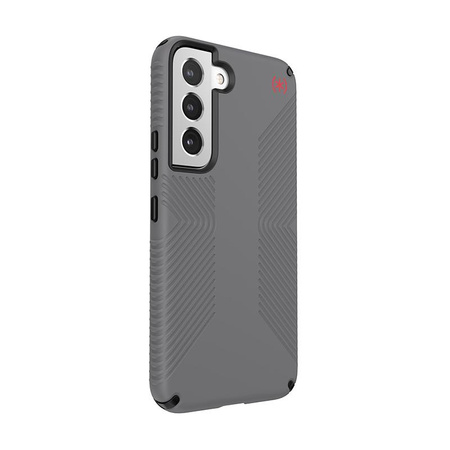 Speck Presidio2 Grip - Etui Samsung Galaxy S22 z powłoką MICROBAN (Graphite Grey/Black)
