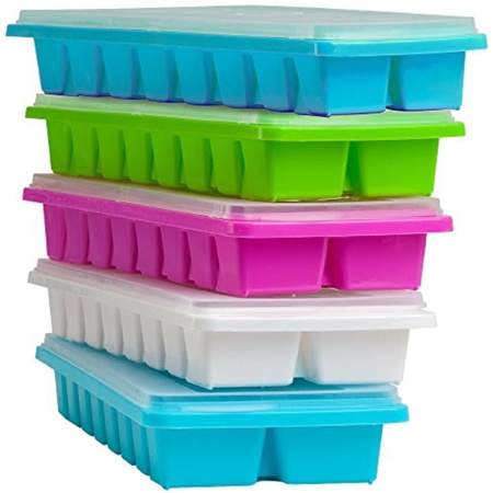 Ice cube mold with lid, 16 cubes (Blue)