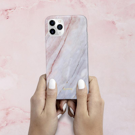 Kryt Crong Marble – kryt na iPhone 11 Pro (růžový)